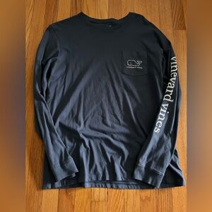 Vineyard Vines Long-Sleeve Pocket Tee - Navy Men’s Medium